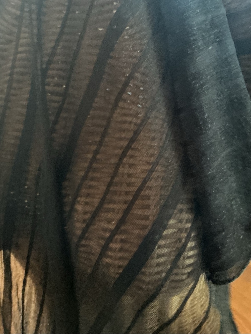Black scarf/ wrap and hot pink scarf..euc..